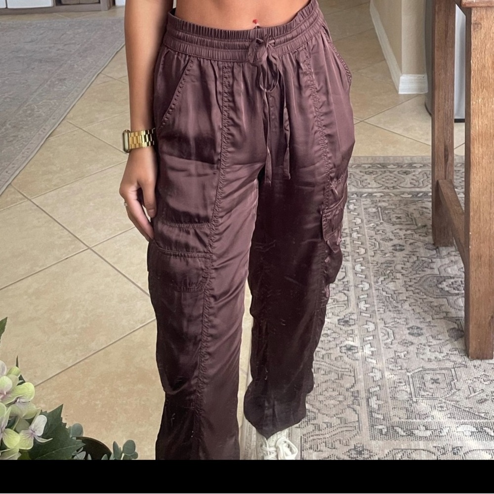 Aerie satin joggers